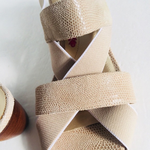 Ros Hommerson Wynona Comfort Women’s Nude Strap Wedge Sandals Size 9N - Picture 10 of 11